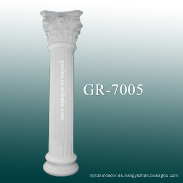 Columna de poliuretano decorativa interior de venta caliente